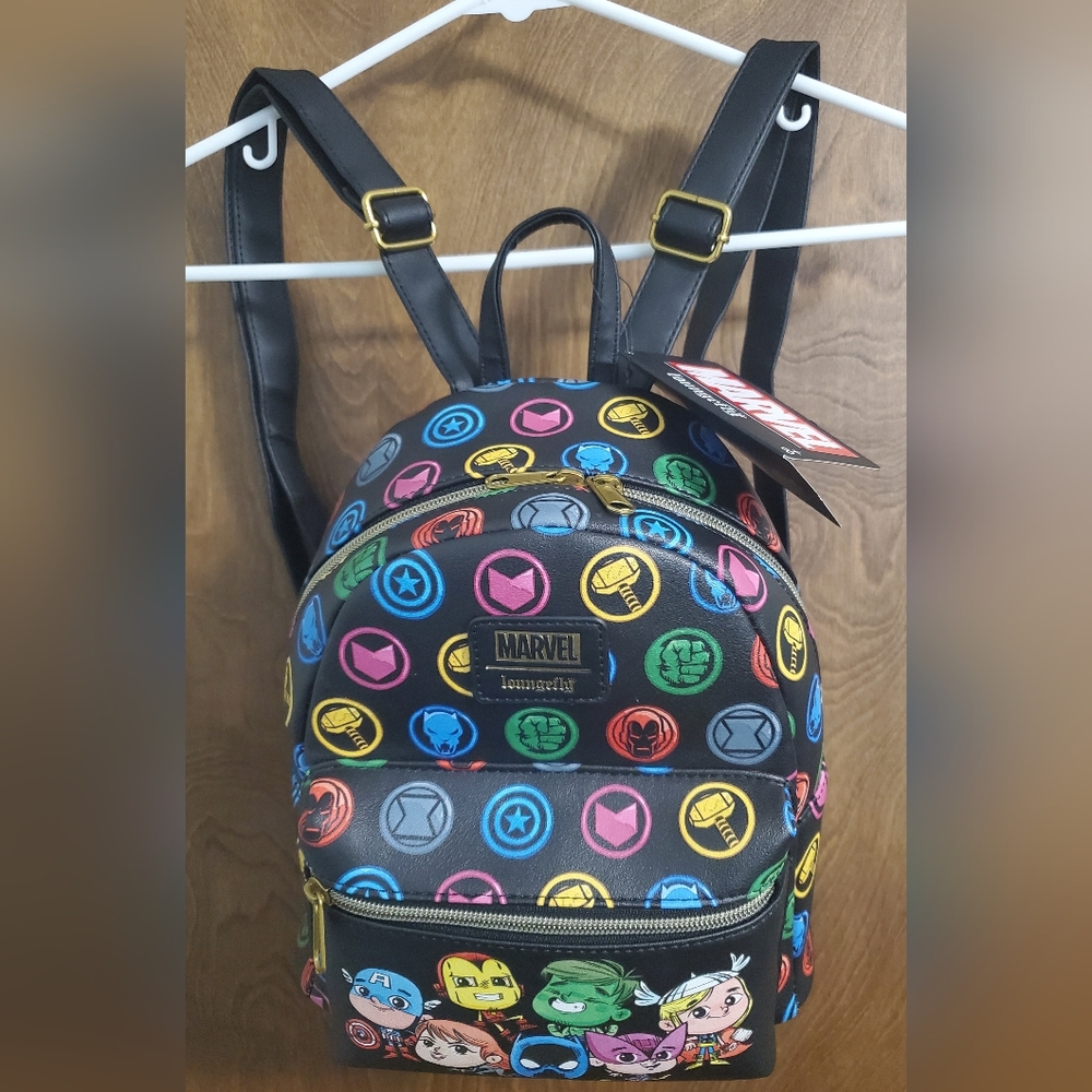 Loungefly Marvel Chibi Avengers Mini Backpack - Picture 3 of 12
